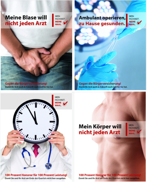 Plakatkampagne 4 der Plakate in klein